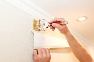 Pose de papier peint à Anais — revêtements muraux et toiles de verre